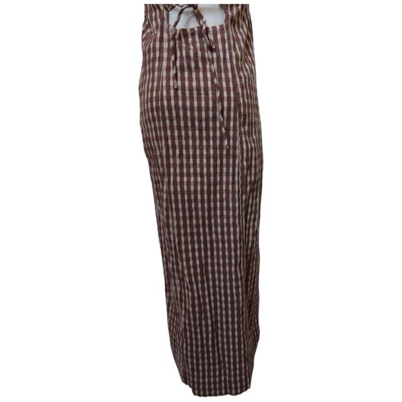 Free People Lucinda Plaid Print Tank Midi Dress in Lavendar Combo Size M - Picture 12 of 14